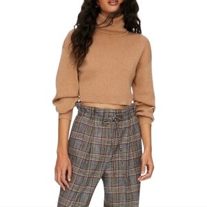 Aritzia Wilfred Rebecca Turtleneck Wool Blend Tan Women's Small